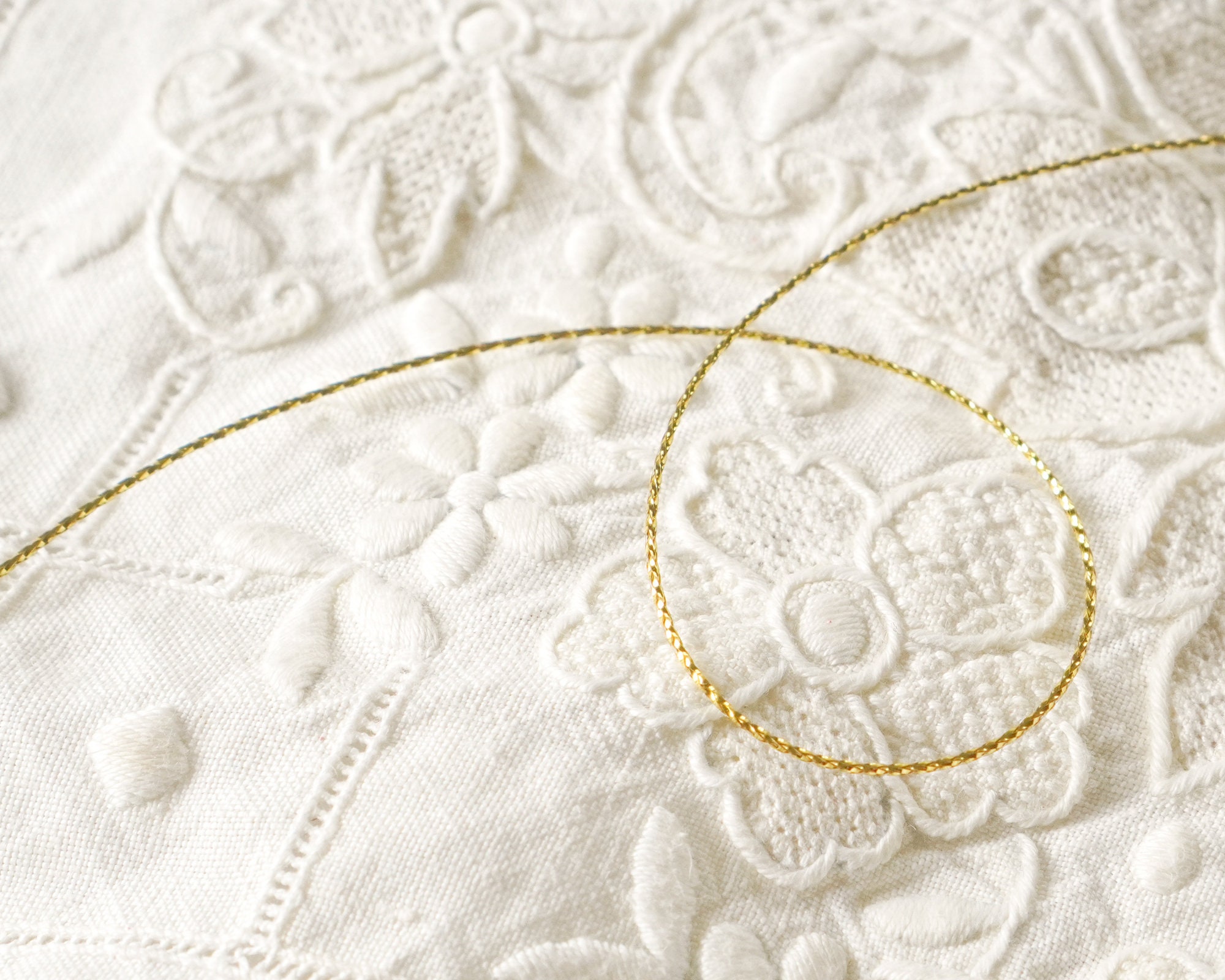 Gold Tinsel Cord Fine Metallic Gift Wrap String 144 Yd. Etsy