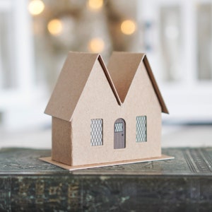 Kit Putz House - Fai da te in truciolato piatto per Natale MANOR HOUSE