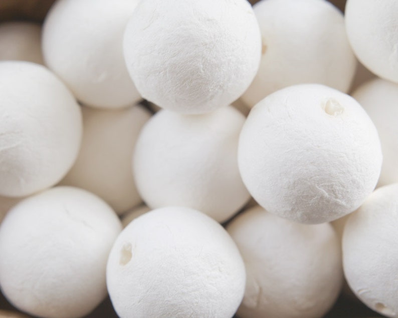 BULK Spun Cotton Balls 35mm Vintagestyle Craft Shapes 50 Etsy