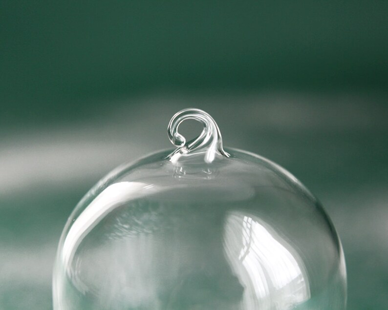 Glass Dome Ornament Hanging Dome with Chipboard Base Etsy
