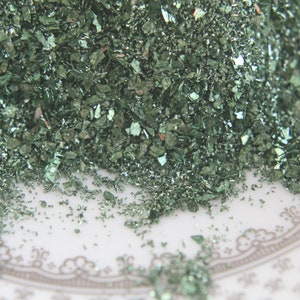 German Glass Glitter, Festive Green 2 Ounce Jar image 7
