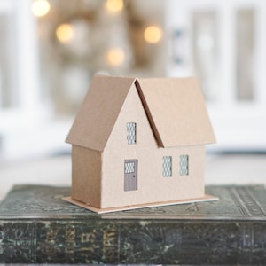 Kit de casa Putz: kit de bricolaje de tablero aglomerado para Navidad FARMHOUSE
