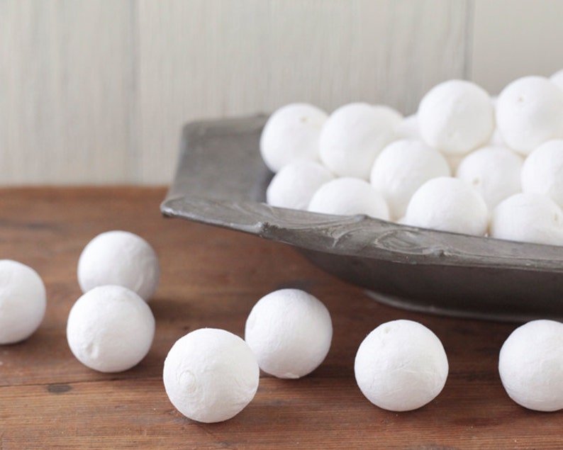BULK Spun Cotton Balls 25mm VintageStyle Craft Shapes 100 Etsy