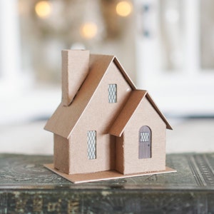 Putz House Kit - DIY Flat Pack Chipboard Weihnachten TUDO HOUSE