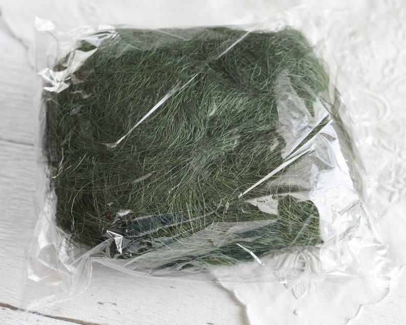 Moss Green Sisal Fiber Easter Basket Filler Fine Craft Fluff Etsy