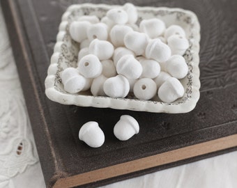 Mini Acorns Craft Shapes - 18mm Spun Cotton Nuts, 50 Pcs.