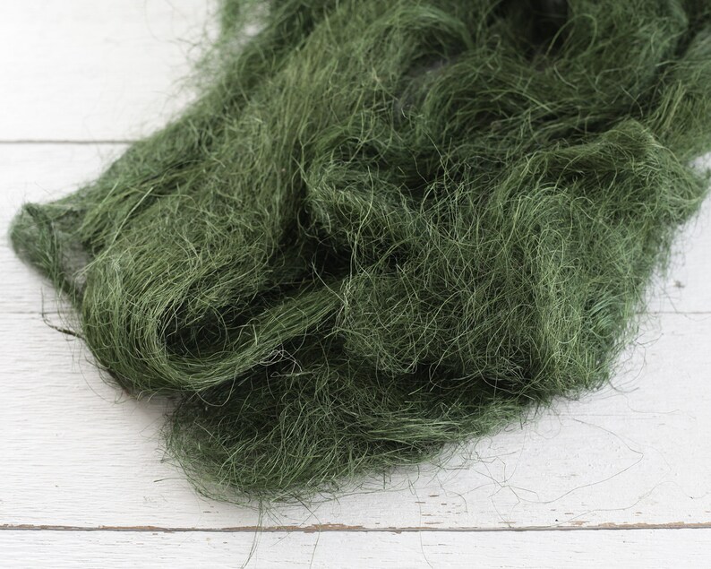 Moss Green Sisal Fiber Easter Basket Filler Fine Craft Fluff Etsy