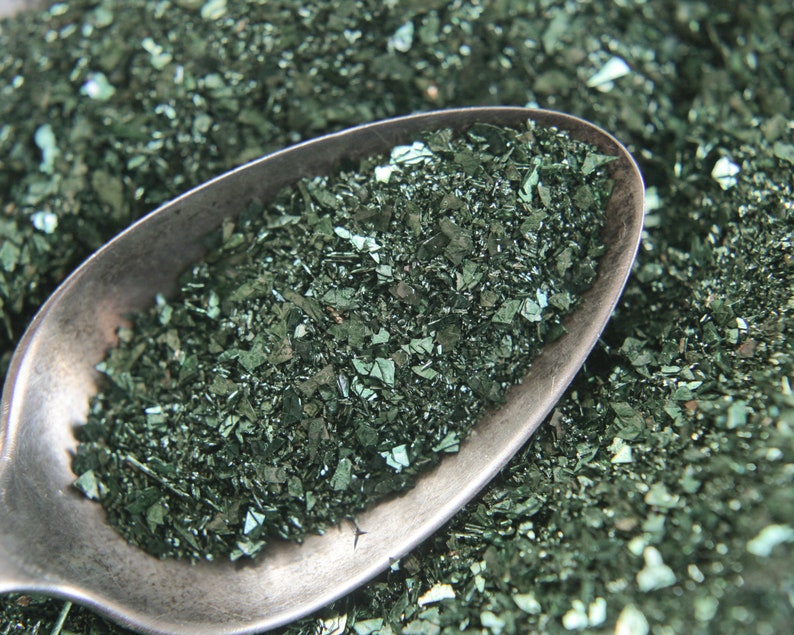German Glass Glitter, Festive Green 2 Ounce Jar image 5