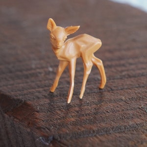 Miniature Plastic Deer One Dozen Tiny German Craft Figurines image 10