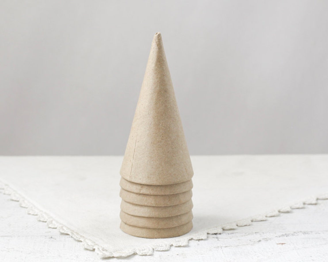 Paper Mache Cones Mini 4 Inch Pressed Cardboard Craft Cones Etsy
