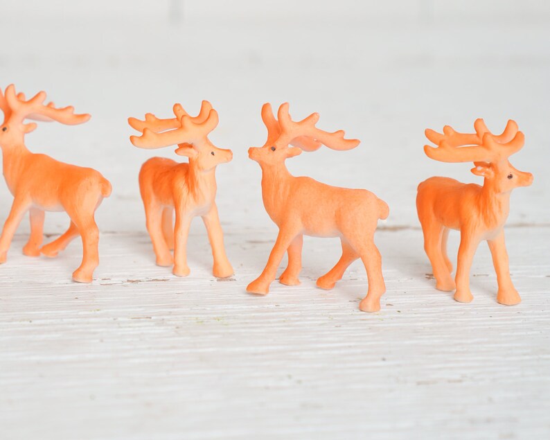 tiny reindeer figurines