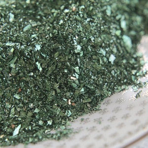 German Glass Glitter, Festive Green 2 Ounce Jar image 4