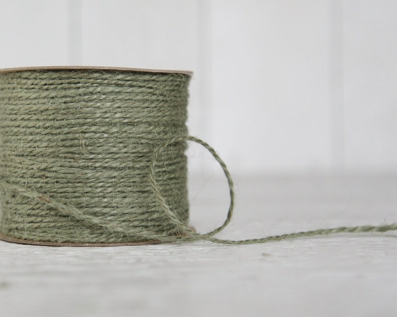 Jute Twine 100 Yard Spool of Twine 2ply Rustic Craft Etsy