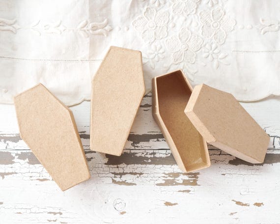 Lot De 6 Mini Boîtes En Papier Mâché Kraft - Formes Variées (cœur, Rond, Carré...) - Idéal DIY, Rangement, Petits Cadeaux