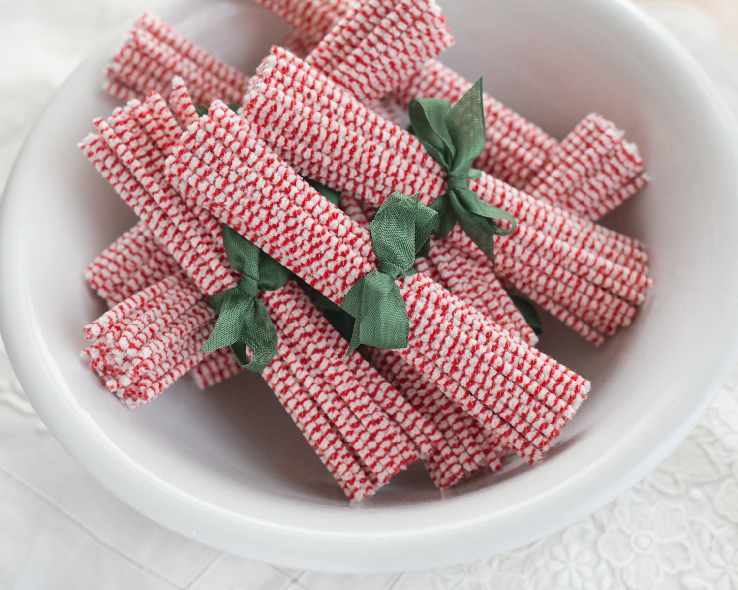 Red Chenille Stem Pipe Cleaners - Pack of 50, The Christmas Cart