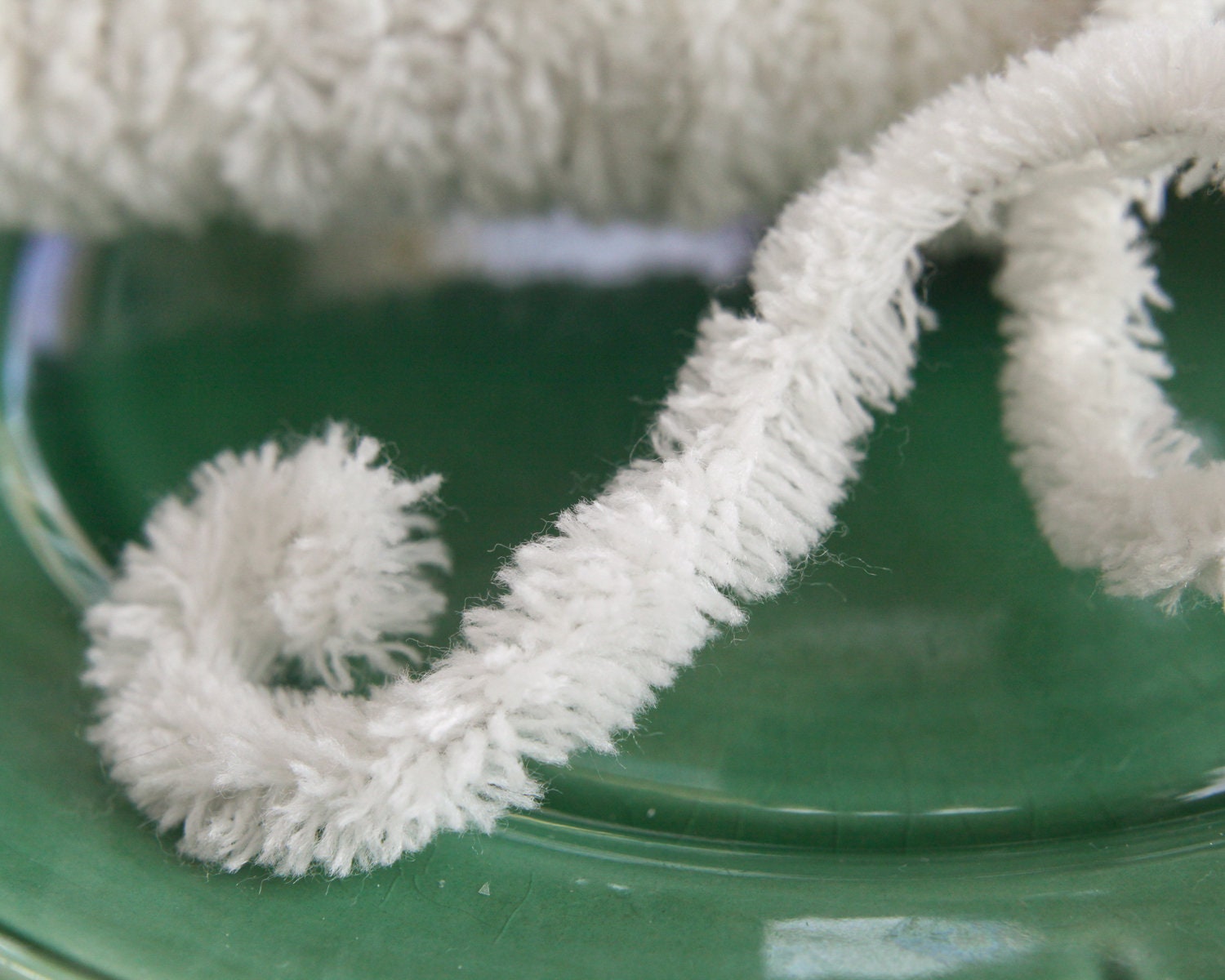 Wired White Yarn Trim Fluffy Yarn Fur Craft Cord 2 Yd. Etsy