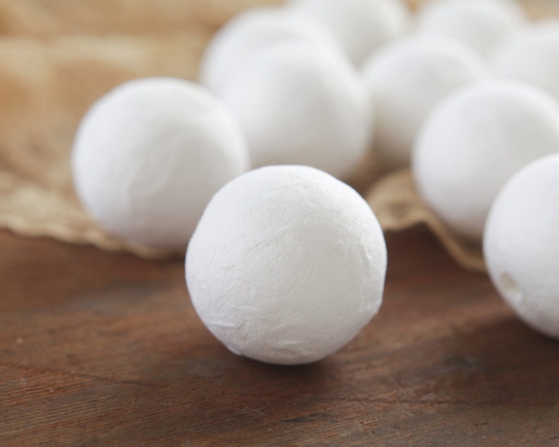 BULK Spun Cotton Balls 35mm Vintagestyle Craft Shapes 50 Etsy