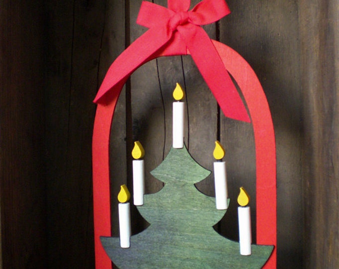 Swedish Wooden Christmas Tree for Your Window or Door Etsy