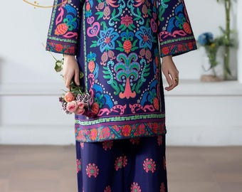 Premium Silk Grip 2-Piece Women Dress, Quiet Luxury Stitched Pret Suit,Silk Wedding Guest Outfit, wedding dress, indian dress, Desi dresses