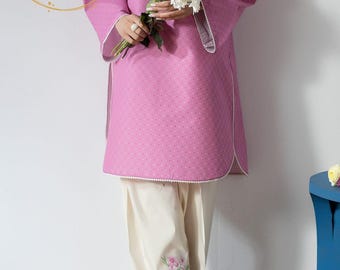 Premium Silk Grip 2 Piece Set for Women, digital print, Wear Pret Outfit, Soft Flowy Shirt and Trouser Co Ord, wedding dress, indian dress