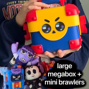 LARGE BOX + Mini brawlers BUNDLE | inspired by the game superbell browl Stars