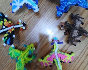 Rainbowloom baby dragon : bendable dragon toy