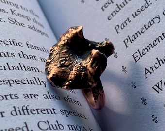 Real Mushroom Ring - Goblincore - Oddity Jewelry -  Copper Ring - Cottagecore - Forest Woods Witch - Ready to Ship!