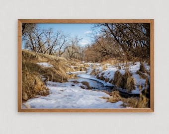 Winter Creek - Winter Photography - Winter Landscape Print - Nature Photography Wall Art - Landscape Photography Print - Photographic Print