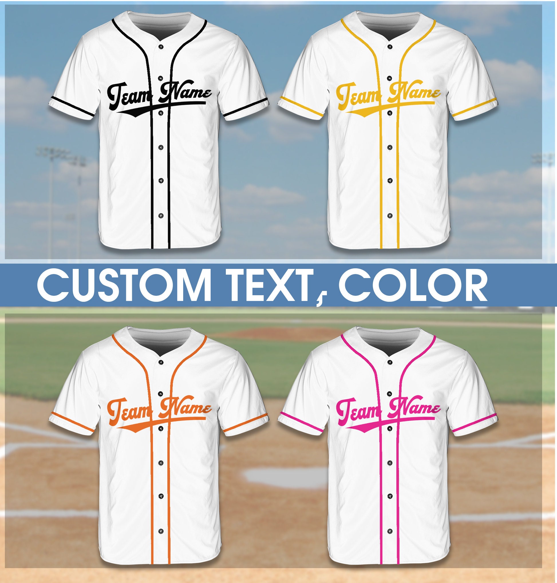 custom baseball jersey usa - full-dye custom baseball uniform