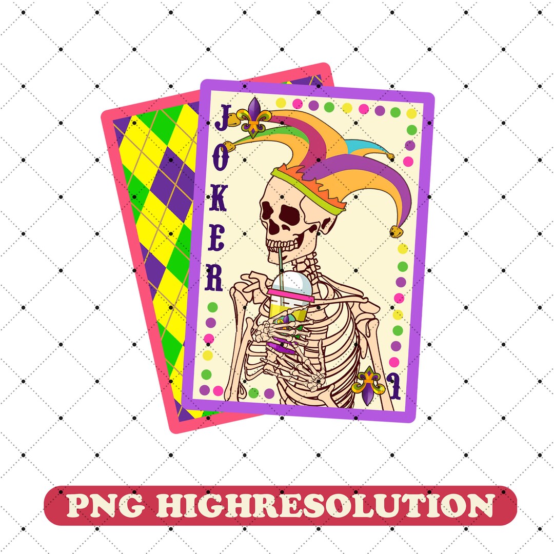 mardi gras poker cards