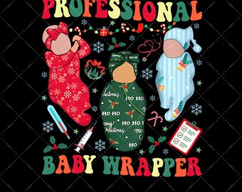 Merry Christmas PNG For Sublimation Retro Christmas Nurse Png Happy Holiday Christmas Gift For Nurse Labor And Delivery Nurse Christmas Png