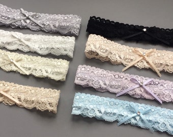 Toss Garter, Throw Garter, Lace Garter, Bridal Garter, Wedding Garter, Simple Garter, Blue Garter, Garter Belt