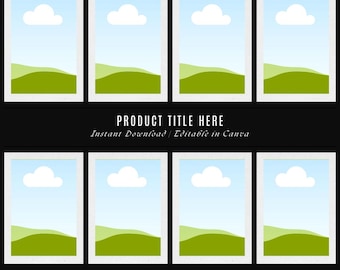 Etsy Listing Mockups for Canva | Digital & Printable Templates | Editable Product Display Bundle,  Etsy Product Image Mockup Templates