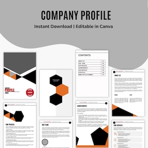 Maintenance Company Profile Edit Template, Word Template, Business Brochure Design, Corporate Handbook, Company Overview, Business Profile,