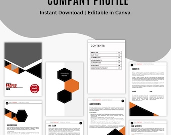 Maintenance Company Profile Edit Template, Word Template, Business Brochure Design, Corporate Handbook, Company Overview, Business Profile,