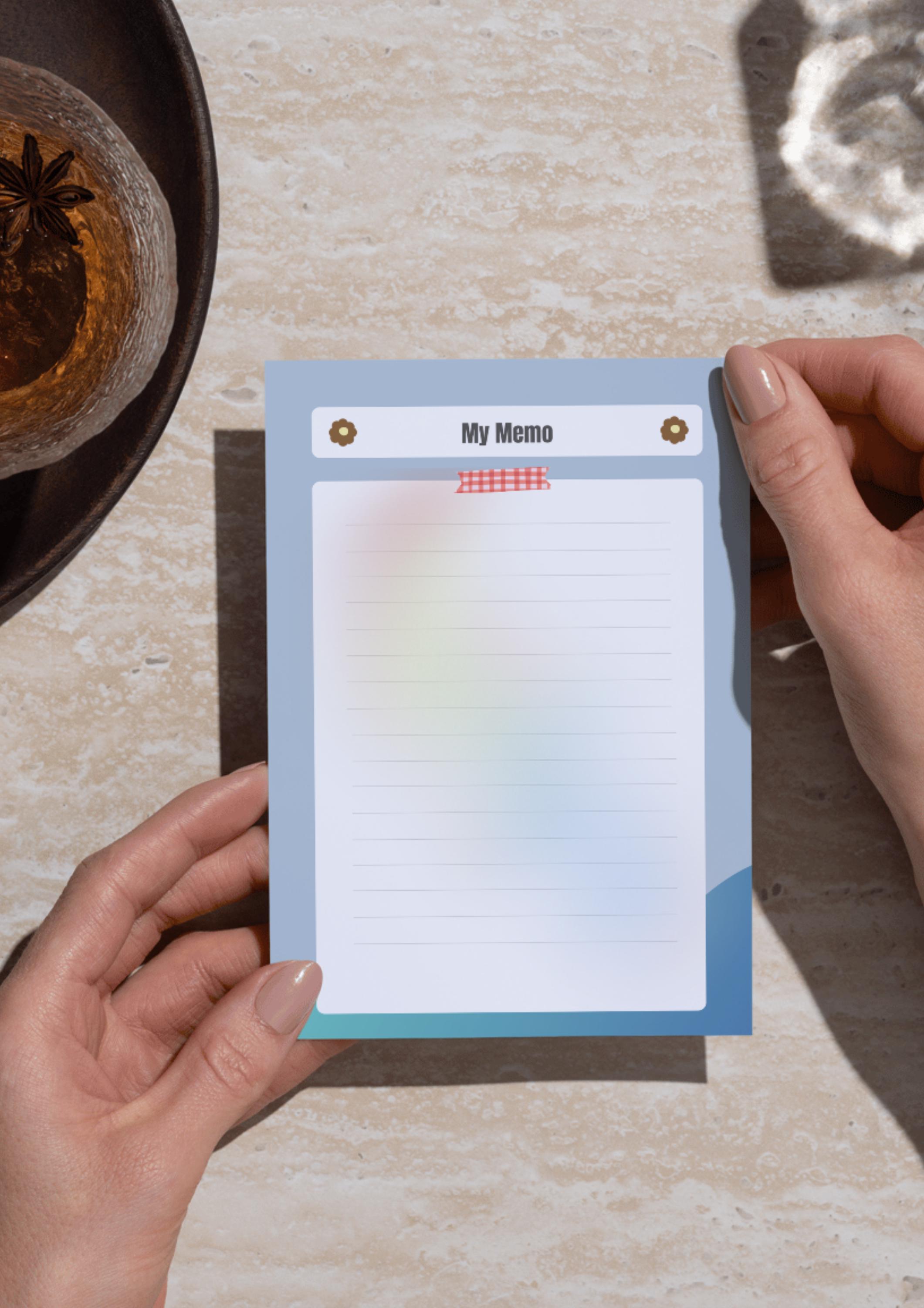Memo Note Design Editable Mega Bundle 10 PNG Editable Notepad,memopad,notes,printable Memo Sheets ...