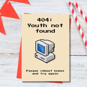 Grappige afdrukbare verjaardagskaart | Oud worden is een grap | Digitale download | Sarcastische wenskaart | Ontwerp voor- en achterkant