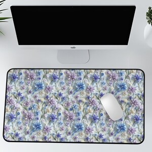 Desk Mat, Floral pattern Mat for office, Desk Mat floral, cute office mat for her, desk accessories, desk organization desk decoration,
