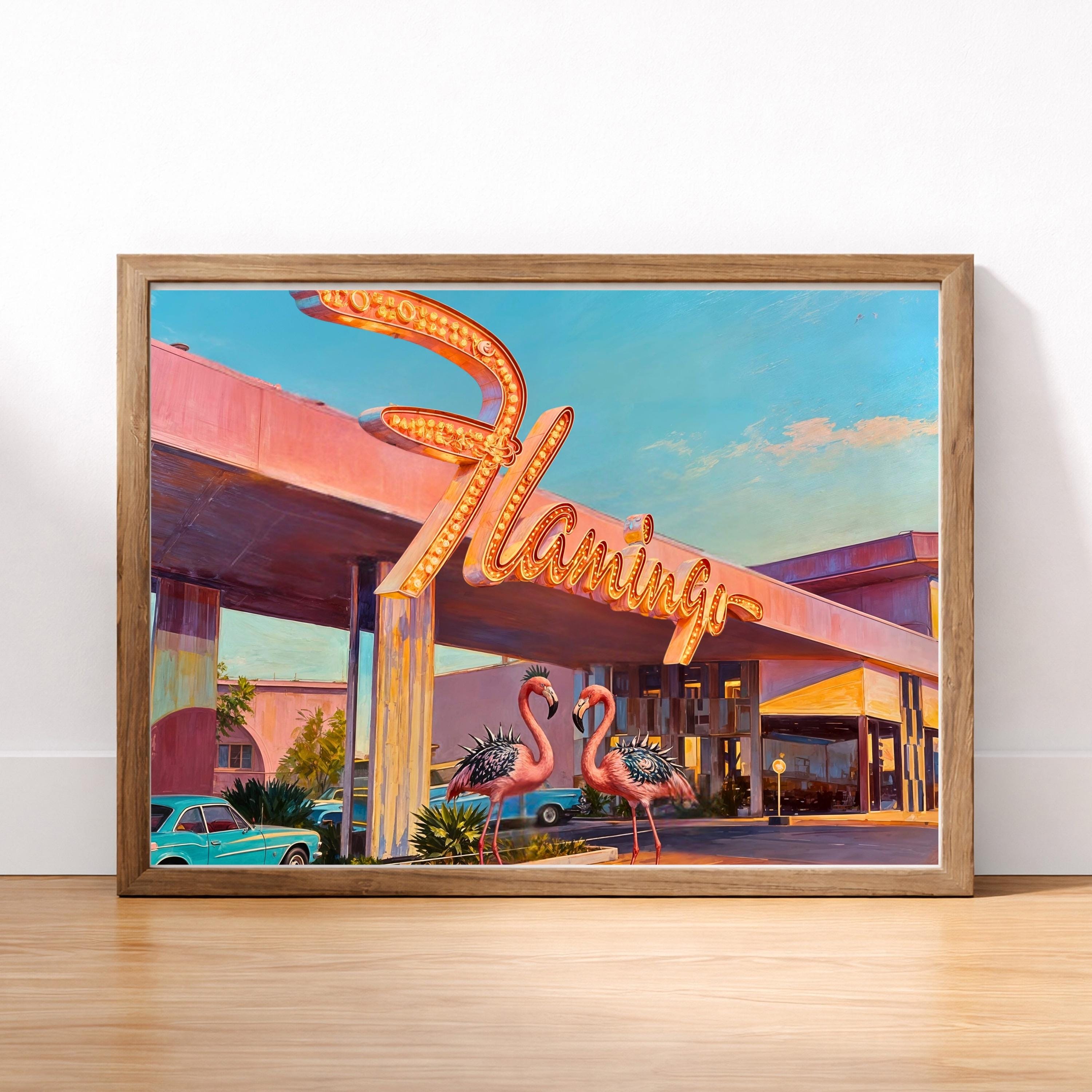 Flamingo Hotel Las Vegas Print - Etsy