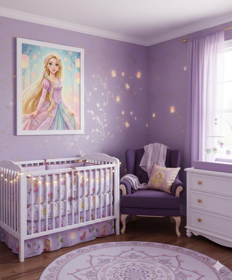 Luminous Rapunzel | Princess of the Floating Lights | Whimsical Girl ...