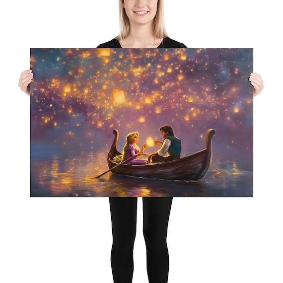 Floating Lantern Festival Art Print | Tangled Inspired Lantern