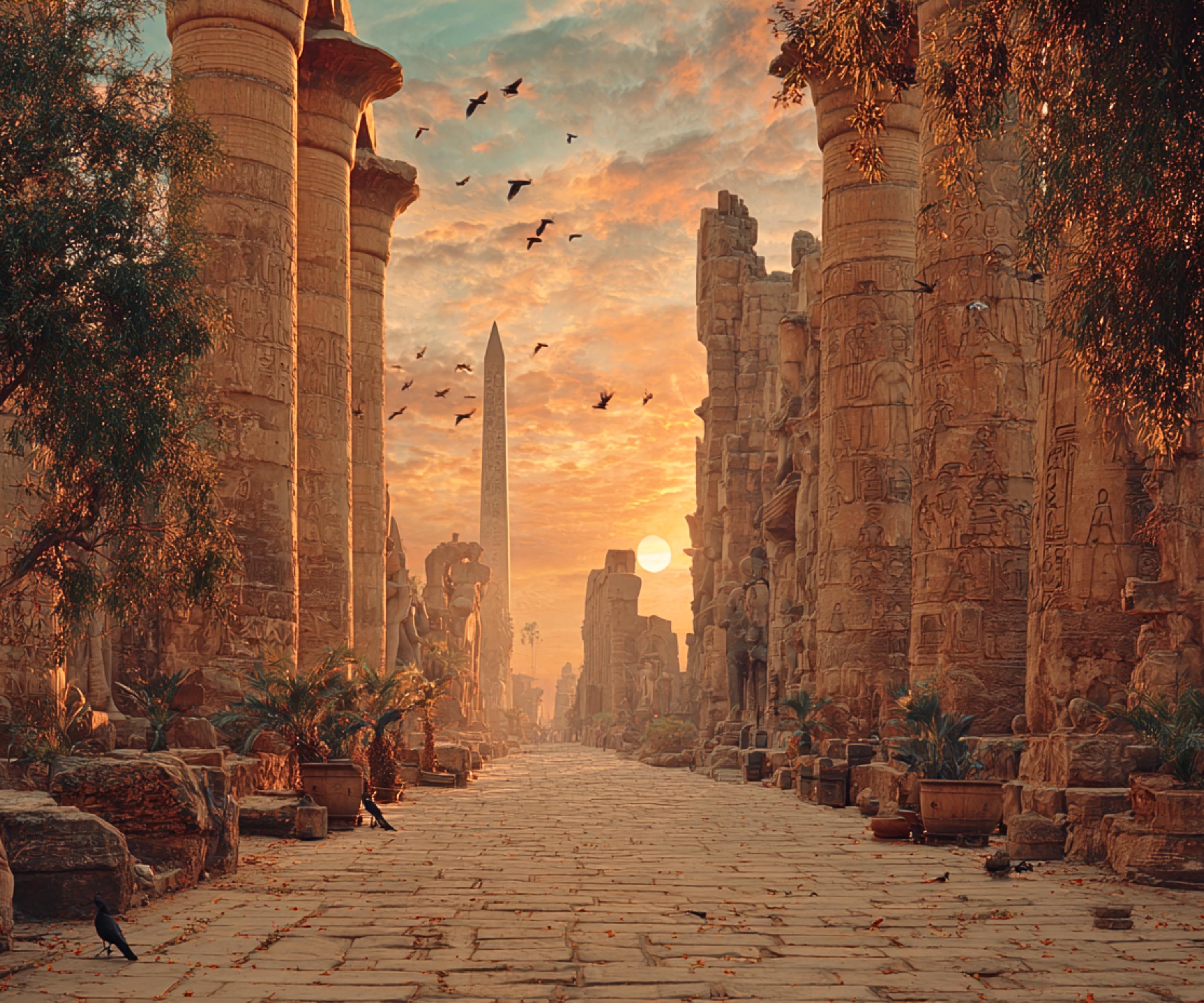 Pathway to Luxor – Ancient Egypt Fine Art Print of the Great Temple ...