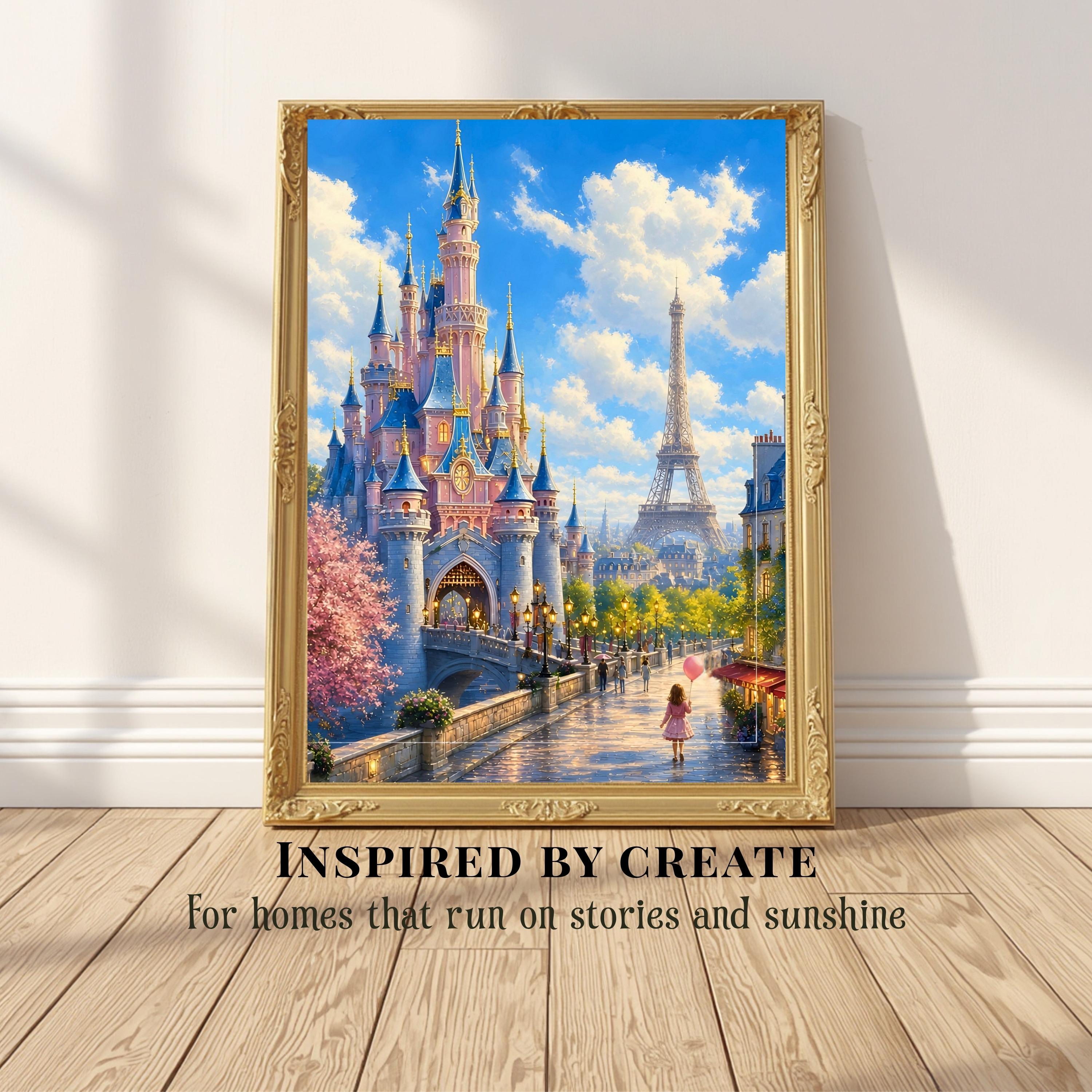 Disneyland Paris Wall Prints - Etsy