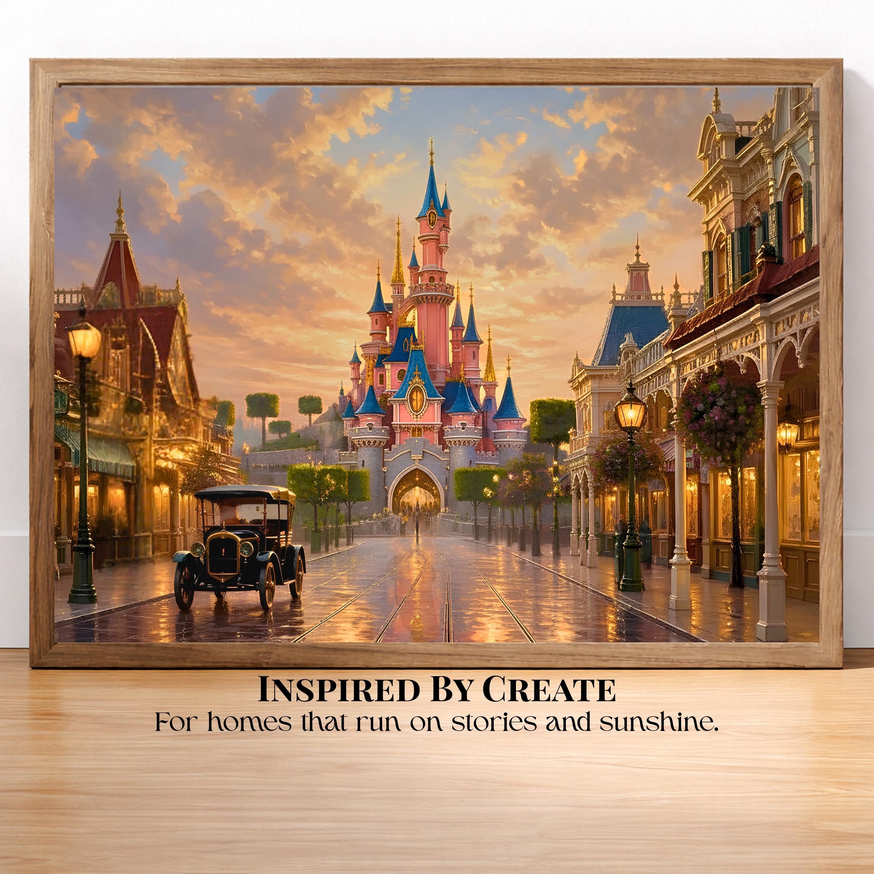 Disneyland Paris Wall Prints - Etsy