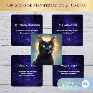 Oráculo de Manifestación 44 Cartas PDF – Ley de Atracción, Cartas para Imprimir, Herramienta de Manifestación Espiritual