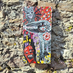 Not Artificial Intelligence Original Acrylic Painting