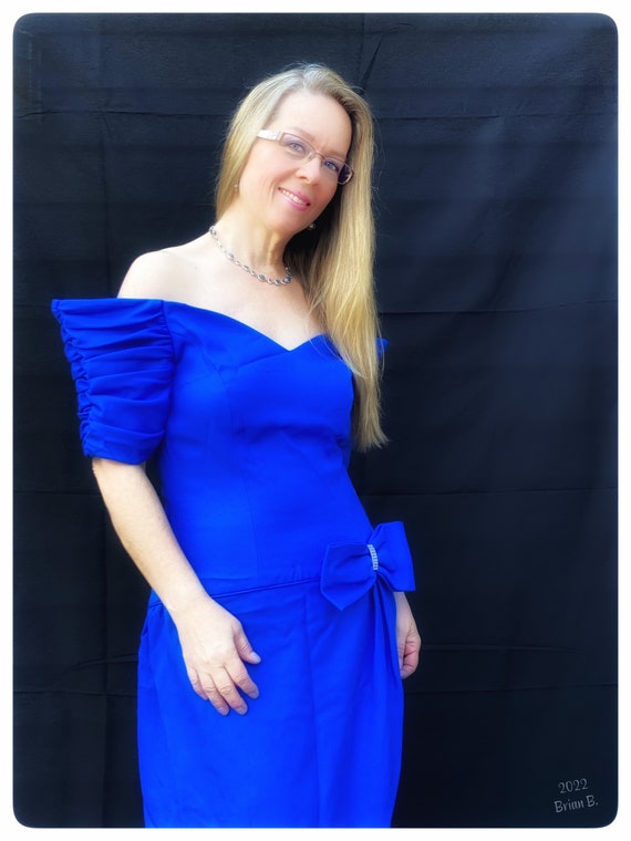 Vintage 1980’s Off-the-Shoulder Dress/Gown