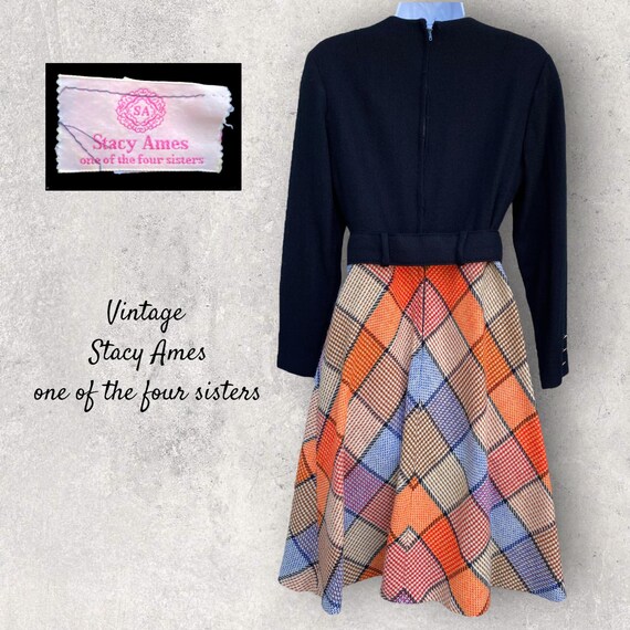 1960s mod spotted dress