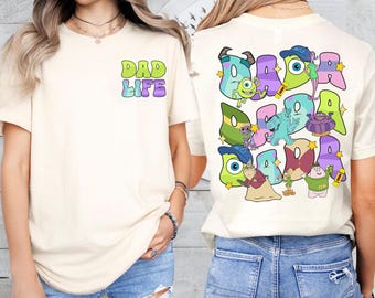 Disneyland Dad Mom Monster Theme Shirts, Personalized Monsters Inc Shirt, Disneyland Couple Matching Shirt,  Mother’s Day Father’s Day G