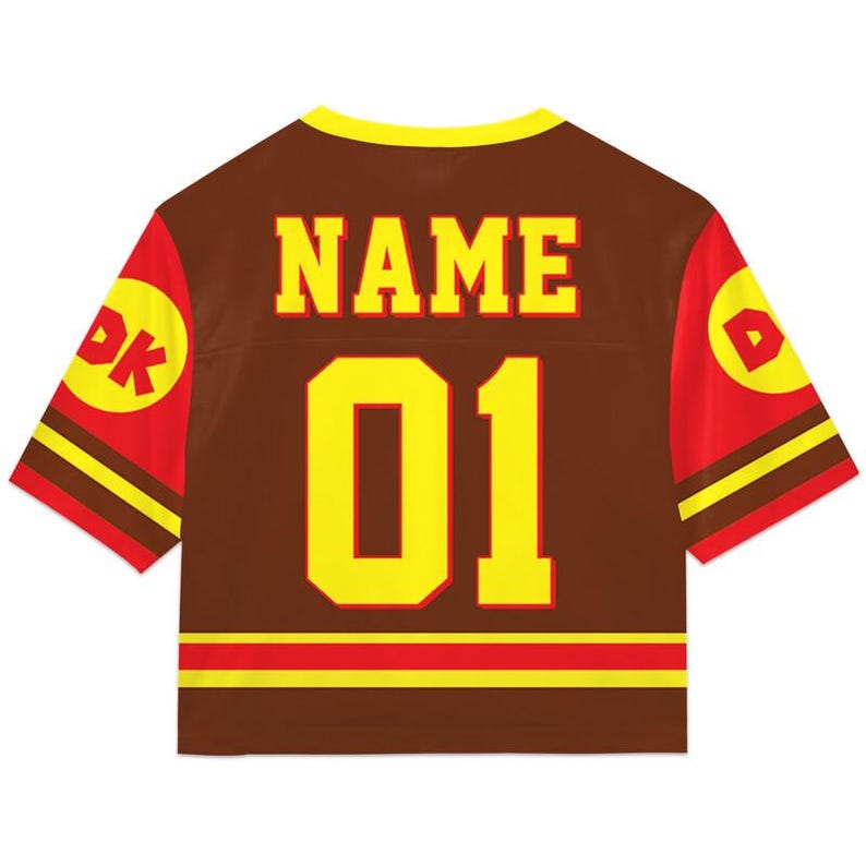 Super Mario Croptop Football Jersey, Disneyland Donkey Kong Football Jersey, Mario Movie Shirt, Epic Universe Mario Group Shirt -7 image 2